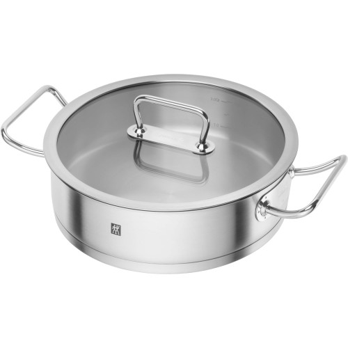 Zwilling - Patelnia sauté z 2 uchwytami i pokrywką Zwilling Pro - 24 cm