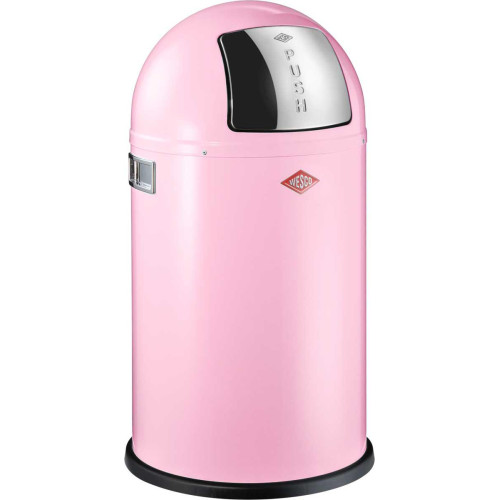 Kosz na śmieci różowy 50l Pushboy Wesco