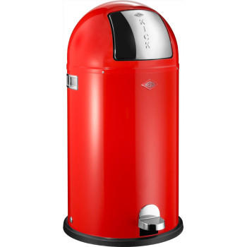 Kosz na śmieci 40l KickBoy czerwony WESCO