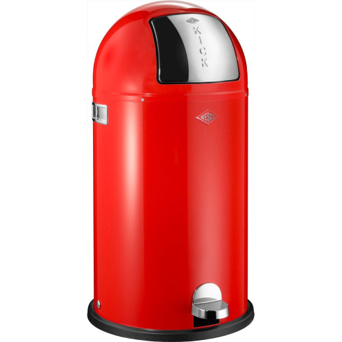 Kosz na śmieci 40l KickBoy czerwony WESCO