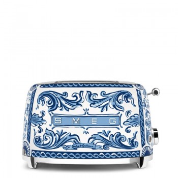 SMEG - Dolce&Gabbana Toster na dwie kromki, Blu Mediterraneo TSF01DGBEU