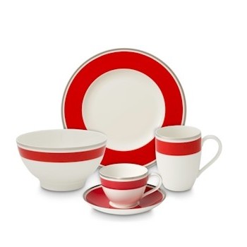 Villeroy & Boch - Anmut My Colour Red Cherry - spodek do filiżanki do kawy