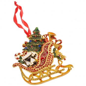 Villeroy & Boch - Winter Collage Accessoires - metalowa zawieszka - wieniec bożonarodzeniowy 12cm