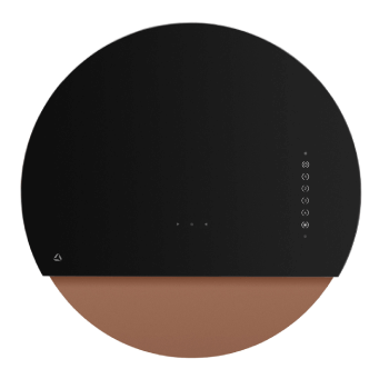 Ciarko Okap przyścienny Eclipse Black/Gold 60cm CDO6001CZ