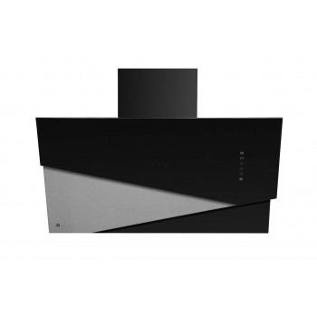 Ciarko Okap przyścienny Trio Black/Inox 90cm  CDP9001CI