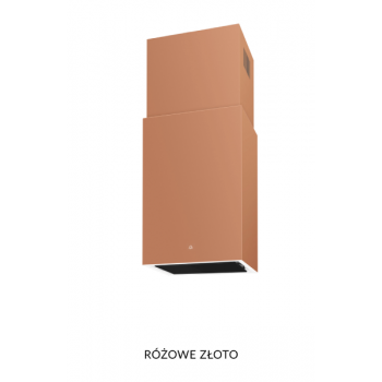 Ciarko Okap wyspowy Cube W Rose Gold 40cm CDW4001R