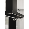 Ciarko Okap wyspowy Minimal 2 Black (bez haczyków) 120cm CDW1202C