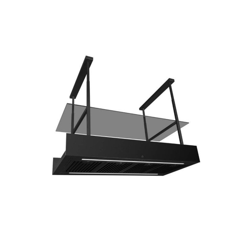 Ciarko Okap wyspowy Minimal 1 Black (+ panel klienta) 120cm CDW1201C
