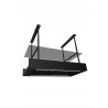 Ciarko Okap wyspowy Minimal 1 Black (+ panel klienta) 120cm CDW1201C