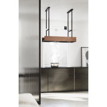 Ciarko Okap wyspowy Minimal 1 Black (+ panel klienta) 120cm CDW1201C