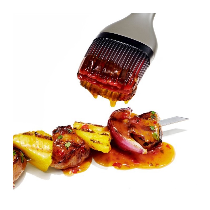 OXO-Pędzel silikonowy do grillowania,szaroczerwony