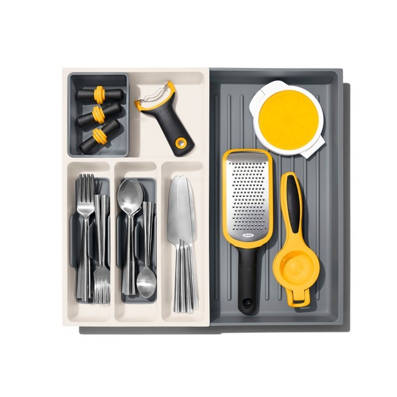 OXO-Organizer regulowany do szuflad szaryGoodGrips