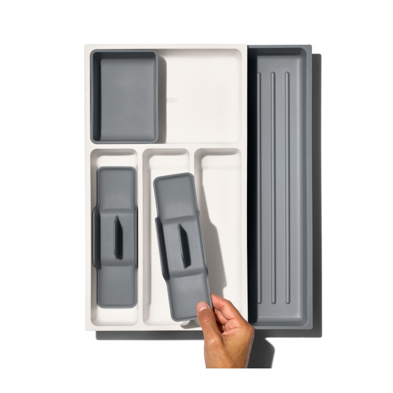 OXO-Organizer regulowany do szuflad szaryGoodGrips