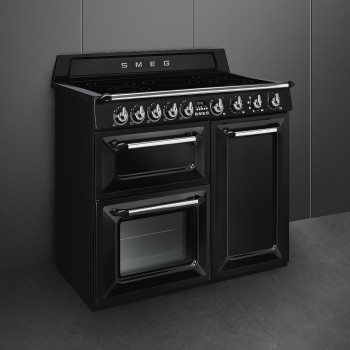 Smeg - Kuchnia wolnostojąca z płytą indukcyjną 100x60 cm z linii Victoria TR103IBL2 + mikser GRATIS