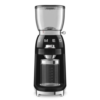 SMEG - Elektryczny młynek do kawy, czarny CGF11BLEU