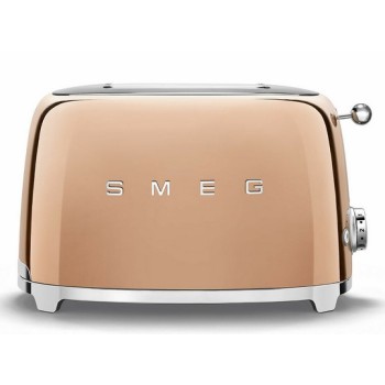 SMEG - Toster na 2 kromki, różowe złoto TSF01RGEU
