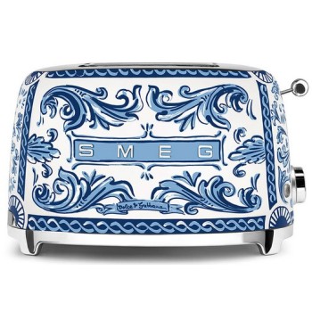 SMEG - Toster na dwie kromki, Blu Mediterraneo TSF01DGBEU Dolce&Gabbana