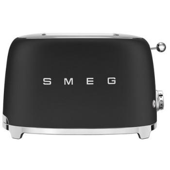 Smeg - Toster na 2 kromki, czarny mat TSF01BLMEU