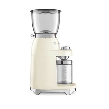 SMEG - Elektryczny młynek do kawy, kremowy CGF11CREU