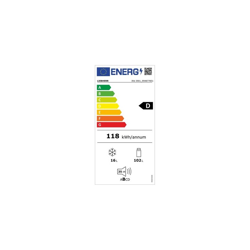 Liebherr - Zintegrowana lodówka z systemem EasyFresh - IRd 3901