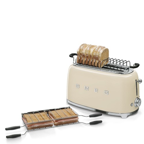 Smeg - 50’s Style - Toster na 4 kromki, kremowy