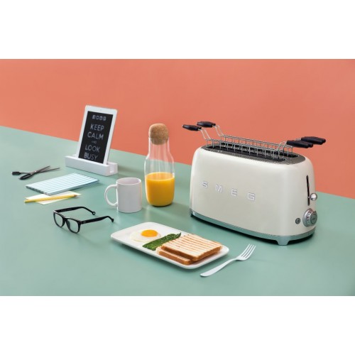Smeg - 50’s Style - Toster na 4 kromki, kremowy