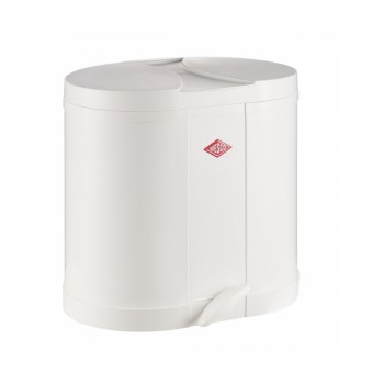 Wesco - BETA Kosz na śmieci - biały 2x15l