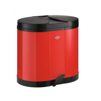 Wesco - BETA Kosz na śmieci  - czerwony 2x15l