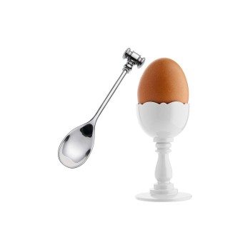 ALESSI - Kieliszek na jajko z łyżeczką/otwieraczem DRESSED