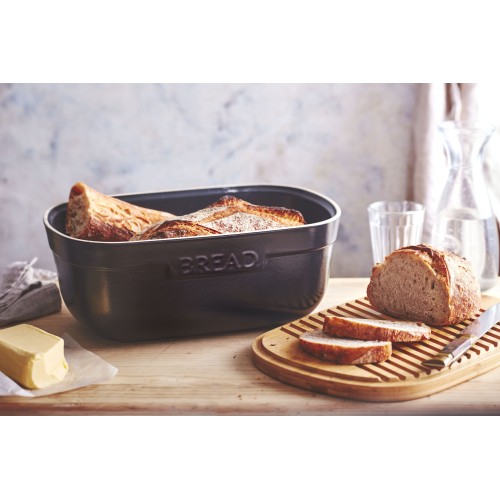 Emile Henry - Chlebak ceramiczny - EH348750 czerwony