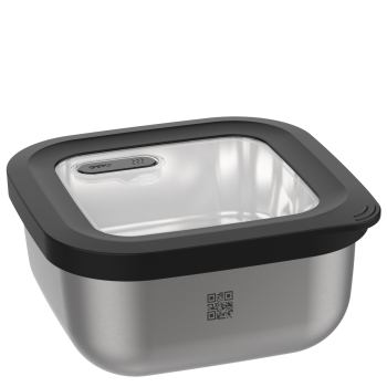 GEFU PROVIDO - Pojemnik stalowy kwadratowy 1.8 ltr