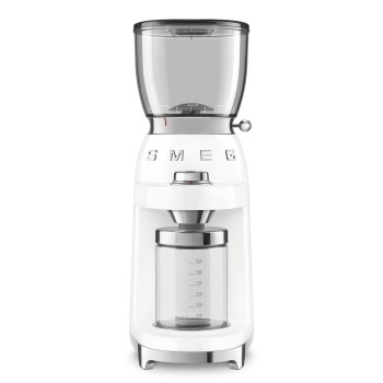SMEG - Elektryczny młynek do kawy, pastelowa biel CGF01WHEU
