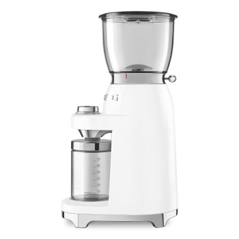 SMEG - Elektryczny młynek do kawy, pastelowa biel CGF01WHEU