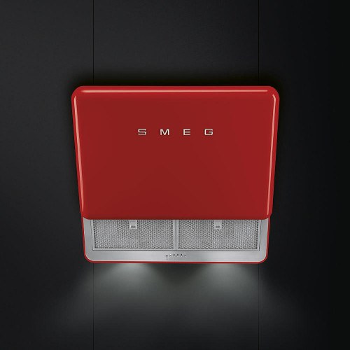 Smeg Okap kuchenny, 50s, czerwony KFAB75RD