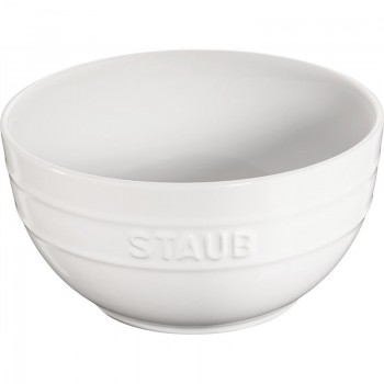 Staub - Serving - miska ceramiczna biała, 17cm.