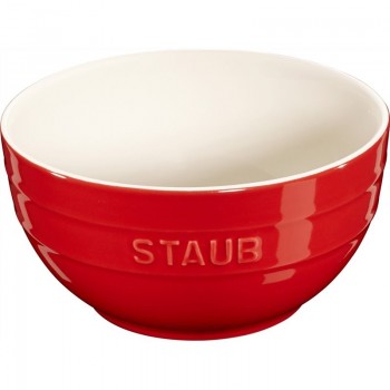 Staub - Serving - miska ceramiczna czerwona, 17cm.