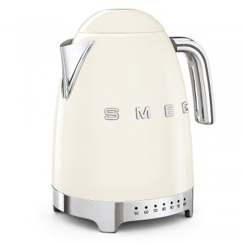 Smeg - Czajnik elektryczny z regulacją temperatury 1,7l. kremowy z linii 50's Style KLF04CREU