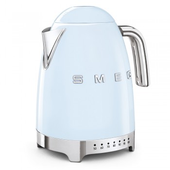 Smeg - Czajnik elektryczny z regulacją temperatury 1,7l. pastelowy błękit z linii 50's Style KLF04PBEU