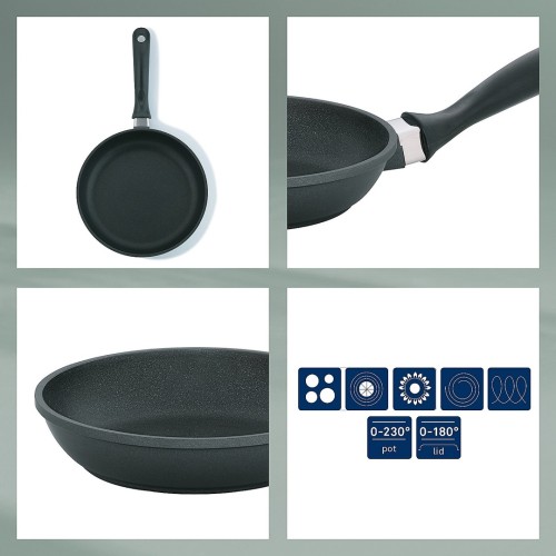 KELA-Patelnia 24cm czarna Kerros