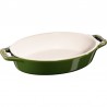 owalny półmisek ceramiczny 4 ltr, zielony