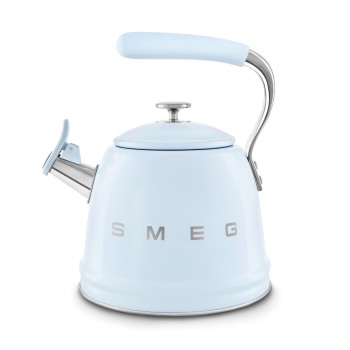 SMEG - Czajnik z gwizdkiem 2,3 litra WKF01PB - pastelowy błękit