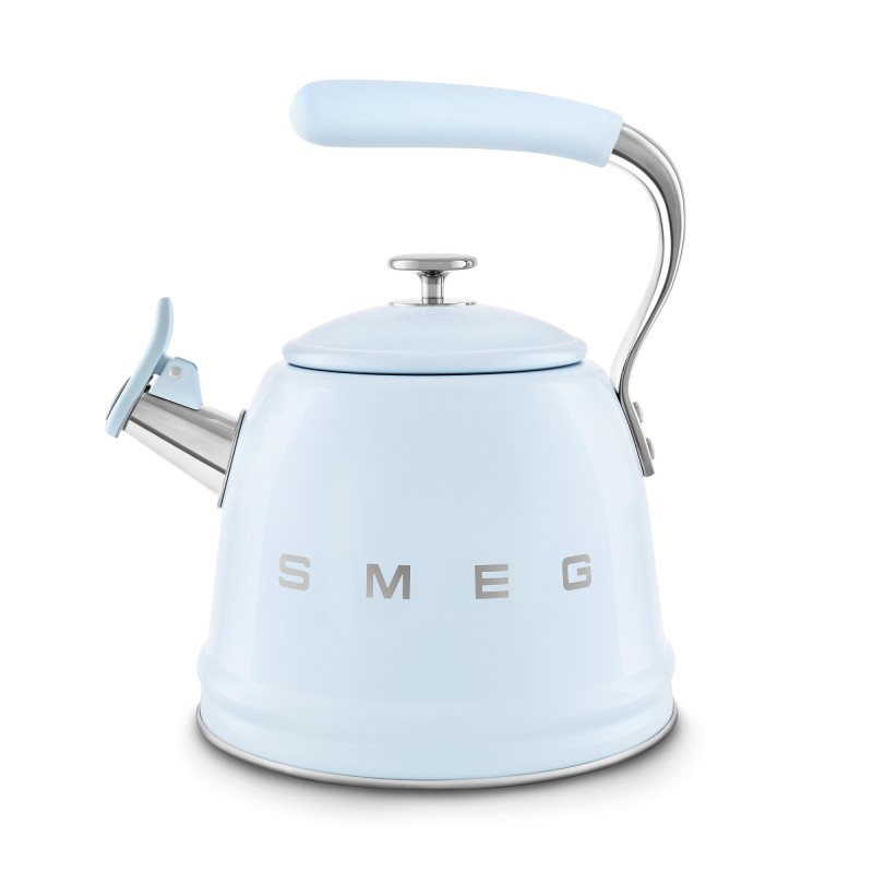 SMEG - Czajnik z gwizdkiem 2,3 litra WKF01PB - pastelowy błękit