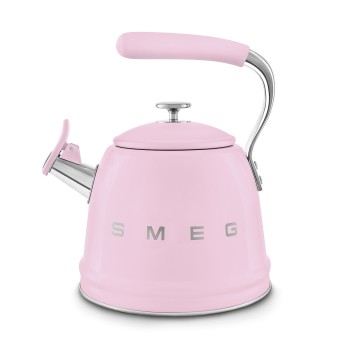 SMEG - Czajnik z gwizdkiem 2,3 litra WKF01PK - pastelowy róż