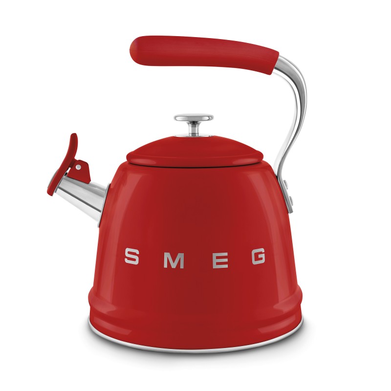 SMEG - Czajnik z gwizdkiem 2,3 litra WKF01RD - czerwony
