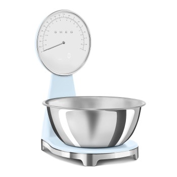 Smeg - Waga kuchenna analogowa i cyfrowa pastelowy błękit z linii 50's Style KSF01PBWW