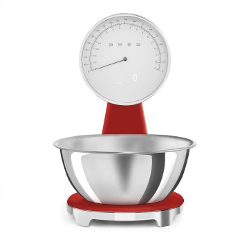 Smeg - Waga kuchenna analogowa i cyfrowa czerwona z linii 50's Style KSF01RDWW