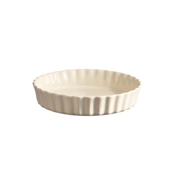 Emile Henry - Ceramiczne naczynie do tarty 24 CM - kremowy EH026024