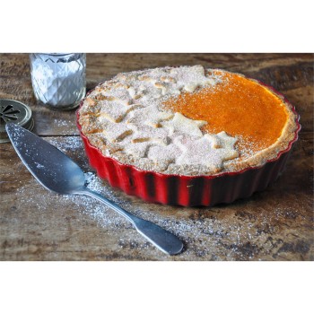 Emile Henry - Ceramiczne naczynie do tarty 24cm - czerwony EH346024