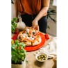 Gładki kamień do pizzy 37cm- czerwony