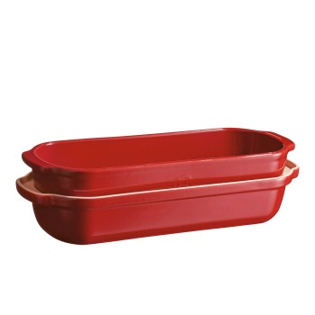 Emile Henry - Ceramiczna forma do pieczenia chleba 4,5L - czerwony EH349503
